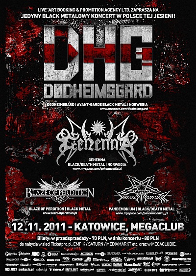 Plakat - Dodheimsgard, Gehenna, Blaze of Perdition