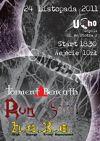 Plakat - Torment Beneath, Rum, Savant, H.E.X.E.