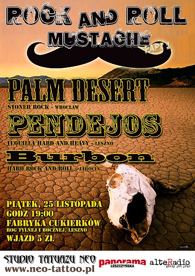 Plakat - Palm Desert, Pendejos, Burbon