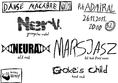 Plakat - Marsjasz, NerV, Neura, Groke's Child