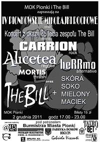 Plakat - The Bill, Carrion, Alicetea, heRRmo