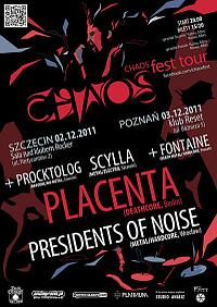 Plakat - Placenta, Presidents of Noise, Scylla