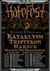 Plakat - Kataklysm, Triptykon, Marduk, Milking The Goatmachine