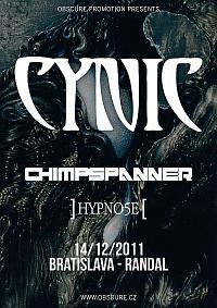 Plakat - Cynic, Chimp Spanner, Hypno5e