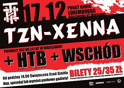 Plakat - TZN Xenna, Hard To Breathe, Wschód