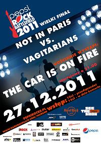 Plakat - Not In Paris, Vagitarians, The Car Is On Fire