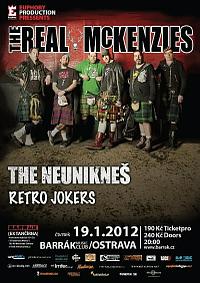 Plakat - Real McKenzies, The Neuniknes, Retro Jokers