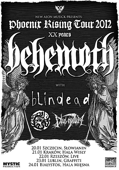 Plakat - Behemoth, Blindead, Morowe, Deus Mortem