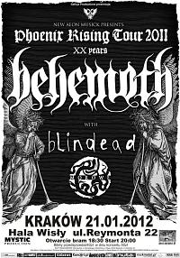 Plakat - Behemoth, Blindead, Morowe, Deus Mortem
