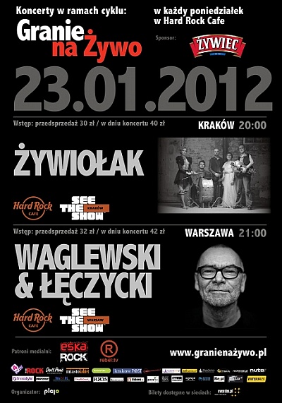 Plakat - Waglewski & Łęczycki