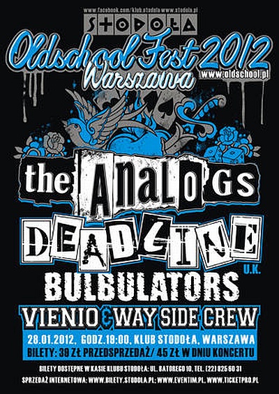 Plakat - Analogs, Deadline, Bulbulators