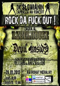 Plakat - Rebel House, Devil Inside, Stoneache