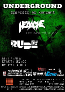 Koncert Hedache, Rude