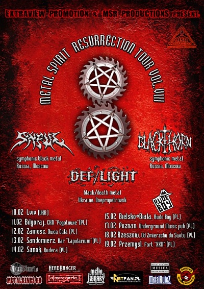 Plakat - Sinful, Def Light, Blackthorn