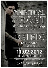 Plakat - Spiritual Front, Oniric