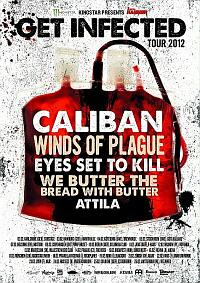 Plakat - Caliban, Winds of Plague, Eyes Set To Kill