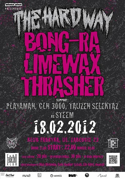 Plakat - Bong-Ra, Limewax, Trasher, Playaman