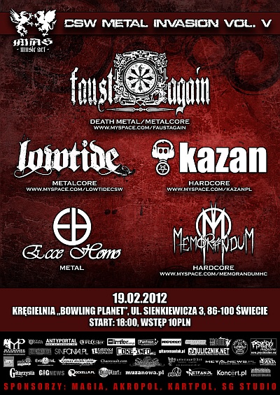 Plakat - Faust Again, Lowtide, Kazan, Ecce Homo