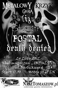 Plakat - Blizna, Stygmath, Postal, Death Denied
