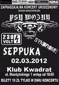 Plakat - Psy Wojny, 230 Volt, Syndrome, Seppuka