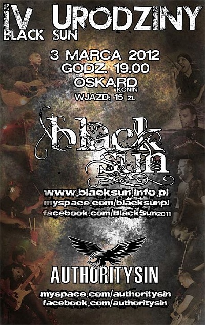 Plakat - Black Sun, Authority Sin