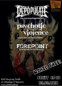 Plakat - Depopulate, Psychotic Violence