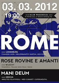 Plakat - Rome, Rose Rovine a Amanti, Mani Deum