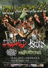 Plakat - Exhumed, Rotten Sound, Attack of Rage