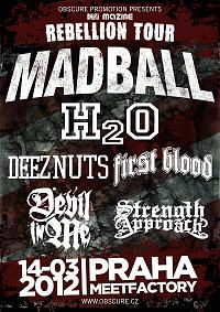 Plakat - Madball, H2O, Deez Nuts, First Blood