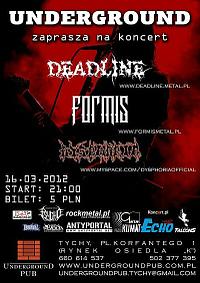 Plakat - Deadline, Formis, Dysphoria