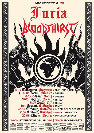 Plakat - Furia, Bloodthirst, Infidel, Violent Strike