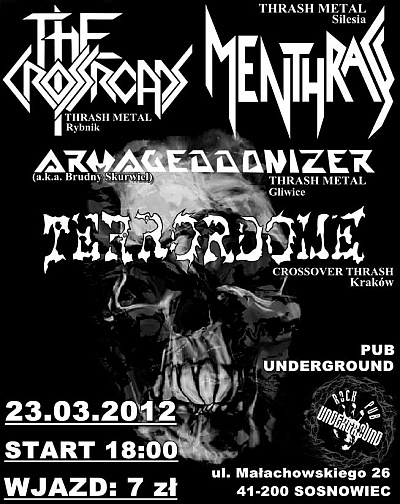 Plakat - The Crossroads, Menthrass, Armageddonizer