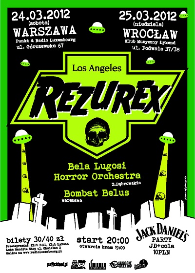 Plakat - Rezurex, Bela Lugosi Horror Orchestra