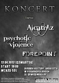 Plakat - Alcatraz, Psychotic Violence, Forepoint