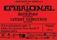 Plakat - Embrional, Warfist, Lethal Injection