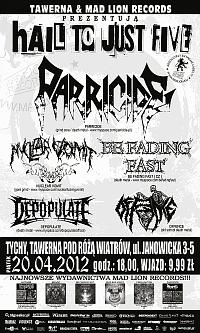 Plakat - Parricide, Nuclear Vomit, Be Fading Fast