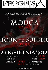 Plakat - Mouga, Born To Suffer, I Brought Knives to the Party