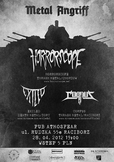 Plakat - Horrorscope, Exiled, Corpus