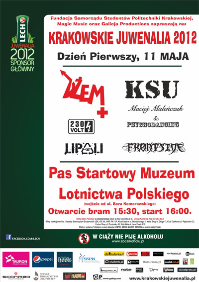 Plakat - KSU, Śmiałek, Dżem, Maciej Maleńczuk & Psychodancing