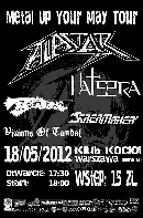 Koncert Alastor, Hateera, Testor, Scream Maker, Visions of Tondal