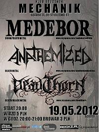 Plakat - Medebor, Anathemized, DeadThorn