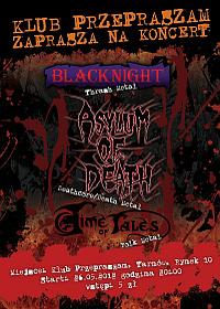 Plakat - Blacknight, Asylum of Death, Time of Tales