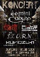 Koncert Gemini Abyss, Setareth, Coldlight Project, S.T.O.R.N., Kuriozum