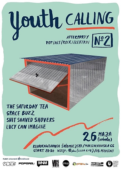 Plakat - The Saturday Tea, Space Buzz, Shit Shaved Shovers