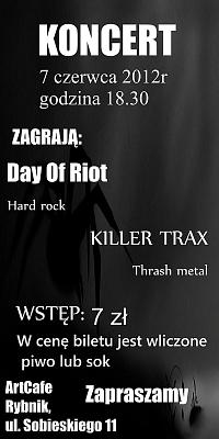 Plakat - Day of Riot, Killer Trax