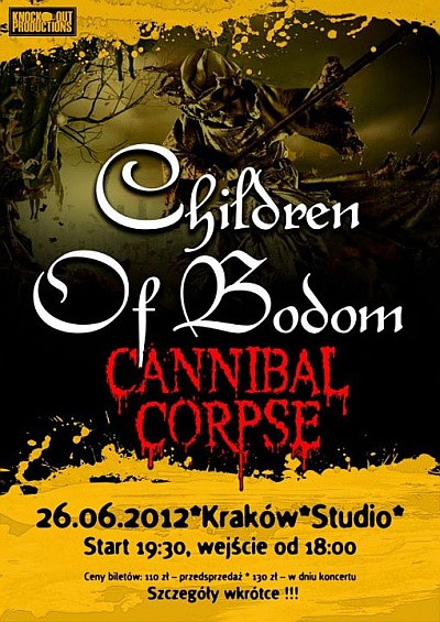 Plakat - Children Of Bodom, Cannibal Corpse
