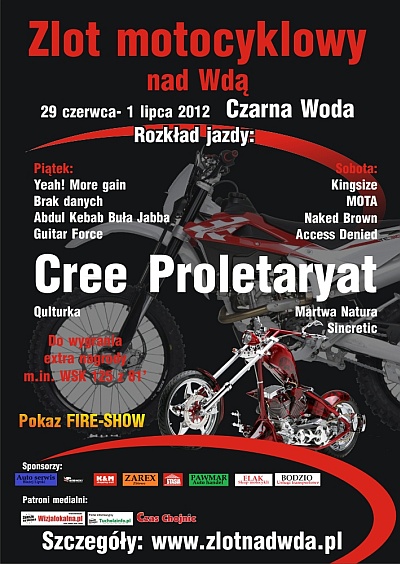 Plakat - Cree, Qulturka, Guitar Force, Abdul Kebab Buła Jabba