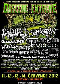 Plakat - Obscene Extreme Festival 2012