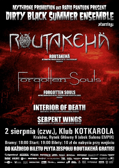 Plakat - Routakeha, Forgotten Souls, Serpent Wings