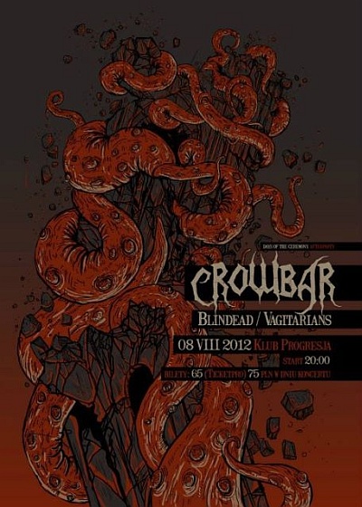 Plakat - Crowbar, Blindead, Vagitarians